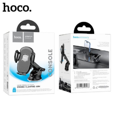 Держатель мобильного телефона HOCO H9 Black. Материал: ABS + PU + силикагель. Поверхностный процесс: солнечный узор + напряжение. Размер: 70 x 147 x 110 мм. Вес: 151 г. Подходит для мобильного телефона с диагональю 4,7-7 дюймов (диапазон ширины патрона: 5