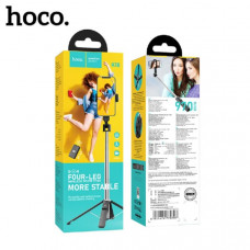 Селфи штатив Монопод Hoco K18 Wave Black. Для мобильных телефонов 4.5-7 дюймов (ширина телефона: 57-90мм). Размер: 50х32х198мм. Высота в разложенном виде 0.97м. Вес: 192г. BT v4.0 соединение для фото. Применение: прямая трансляция на открытом воздухе и в 
