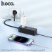 Универсальный сетевой фильтр Hoco AC9A Black 1 розетка, 2USB порта, 1PD30W+USB18W, 2500W, длина шнура 1.5м. Огнестойкий материал для ПК.