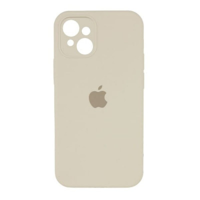 Чехол iP 14 Max/Plus Silicone Case с закрытой камерой (Stone)
