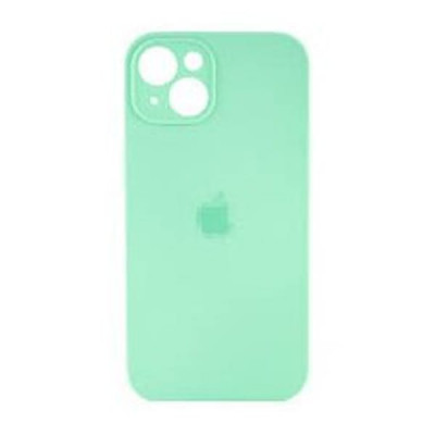 Чехол iP 14 Max/Plus Silicone Case с закрытой камерой (Spearmint)