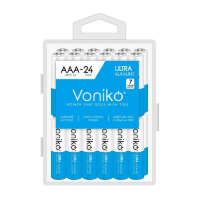 Батарейка Voniko LR03 Ultra Alkaline box-24 (192/768)