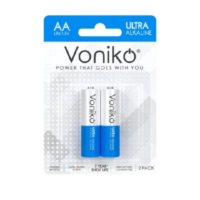 Батарейка Voniko LR06 Ultra Alkaline BL-2 (40/320)