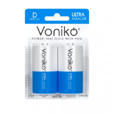Батарейка Voniko LR20 Ultra Alkaline BL-2 (12/96)