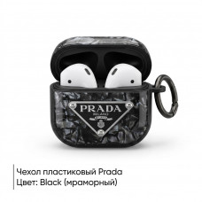 Чехол пластиковый Prada для APods Pro, цвет Black (мраморный)