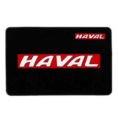 Коврик на панель авто HAVAL противоскользящий (20х13см) красный