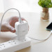 СЗУ-2USB Lightning HOCO C77A 1м, 2.4А, White