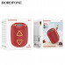 Портативная колонка Borofone BR36 Red Поддержка BT, FM, TF, USB, AUX, TWS режимов воспроизведения. Размеры (ШхВхД) 122,5х101х100мм. Вес 394г. Аккумулятор 1200 mAh. Время работы 2 ч. Версия Bluetooth 5.3 Чип JL AC6965A. Динамики 52 мм. Количество динамиков