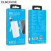 Внешний аккумулятор 5000 mAh BOROFONE BJ35 White (iP) Вход: Lightning: 5V/2A. Выход: Молния: 5V/2AType-C: 5V/2A. Дисплей: светодиодный индикатор показывает уровень мощности. Размер: 78 x 48 x 27 мм; Вес: 95 г