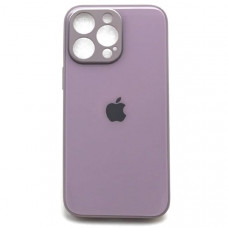 Чехол стеклянный iP 14 Pro Max Glass, цвет Pastel Pink