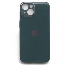 Чехол стеклянный iP 14 Glass, цвет Blue Green