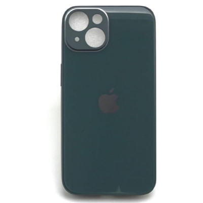 Чехол стеклянный iP 14 Glass, цвет Blue Green