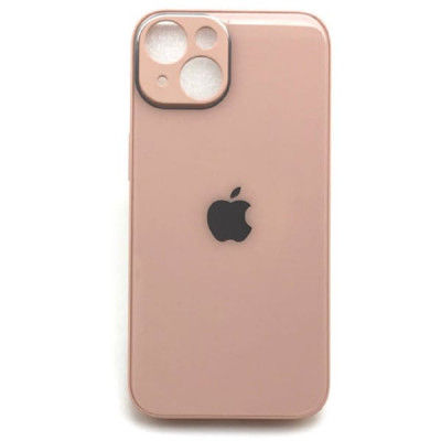 Чехол стеклянный iP 14 Glass, цвет Peach