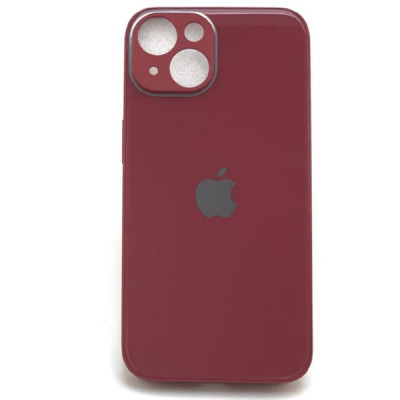 Чехол стеклянный iP 14 Glass, цвет Red
