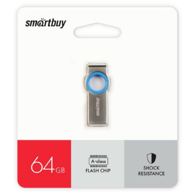 USB флеш-диск 64Gb Smartbuy MC2 металл синий