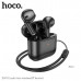 Гарнитура вкладыши Bluetooth Hoco EW53 Black. Bluetooth: 5.3. Радиус действия Bluetooth: До 10 метров. Тип управления: сенсорный. Время работы: до 4х часов. Емкость аккумулятора наушника: 30 мАh. Емкость аккумулятора кейса: 200 мАh. Время зарядки: 2 часа.