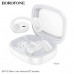 Гарнитура с открытой конструкцией Bluetooth Borofone BW42 White. Время работы: 8 часов, в режиме ожидания до 180 часов. Время зарядки кейса 1,5 часа.