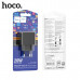 СЗУ-USB-USB-C HOCO CS14A QC3.0 PD20W, Black. Выход: Type-C: 20 Вт; USB-A: 18 Вт; USB-C+USB-A= 5V/3A.