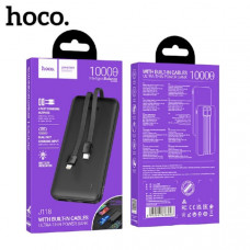 Внешний аккумулятор 10000 mAh HOCO J118 Speed Black
Вход: USB-C/Micro 5V=2A., Выход:USB-A1/A2 5V=2A.Огнестойкий материал ABS + PC. Литий-ионный полимерный аккумулятор. Емкость 10000мАч 37Втч. Встроенный кабель: iP/USB-C 5V=2.4A