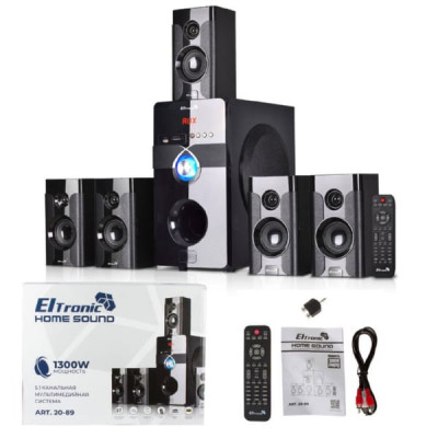 Активная напольная колонка 20-89 HOME SOUND Black
Режимы воспроизведения: - Bluetooth - Внешний накопитель - Aux, HDMI ARC, Optical - FM Мощность: - RMS 130 Ватт - PMPO 1300 Ватт Питание: - Сеть 220V Разъемы: - USB - SD - Auх тюлпан - ARC in - Optical in 
