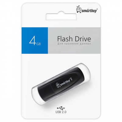 USB флеш-диск 4Gb Smartbuy Scout Чёрный