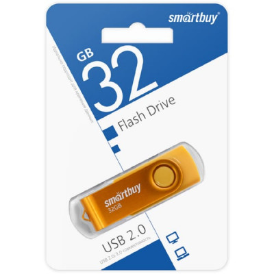 USB флеш-диск 32Gb Smartbuy Twist Yellow