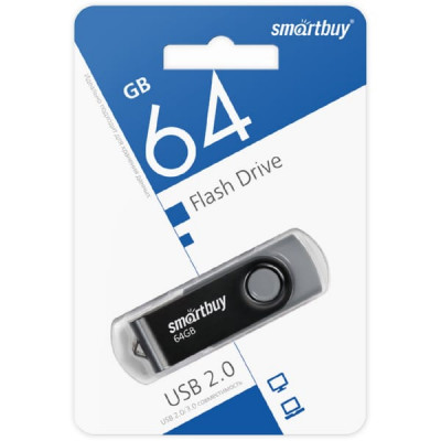 USB флеш-диск 64Gb Smartbuy Twist Black