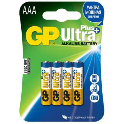 Батарейка GP LR03 ULTRA PLUS BL-4 (4/40/320)