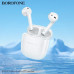 Гарнитура вкладыши Bluetooth Borofone BW45 White. Емкость батареи: зарядный чехол 300mAh; гарнитура 30mAh. Время работы: 4 часа, в режиме ожидания: 200 ч.