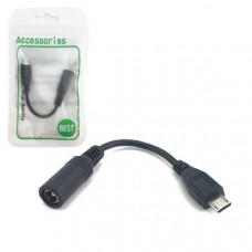 Кабель-переходник Mini USB-M H14 (5.5х2.1-F) длина 12см
