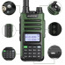 Рация Baofeng UV-13 Pro Зеленая рация (UHF/VHF). Диапазон частот: VHF(136-174 МГц) / UHF(400-520 МГц). Выходная мощность: 8W. Дальность вещания: 10 км. Цвет: зеленый. Вес: 250г. Размер: 269х55.9х35.6 мм. Материал: пластик. Комплектация: рация, антенна, кл