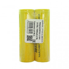 Аккумулятор 21700 (3.7V, 4800mA) Орбита SH-2 плоский пин
Тип, размер: Li-ion 21700. Номинальная емкость: 3500 мАч.Максимальный ток разряда: 4800 мА. Количество циклов: Встроенная плата защиты: нет. Номинальное напряжение: 3.7В. Рабочее напряжение: 2.75 - 