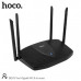 Wi-Fi роутер HOCO DQ03 Vast. Интерфейс: LAN: 4х1000 Мбит/с, WAN: 1х1000 Мбит/с. Мощность зарядки: 12 В постоянного тока/1 А. Антенна: 2х2,4 ГГц (5 дБи) + 2х5 ГГц (5 дБи). Скорость беспроводной связи: 2,4 ГГц: 573,5 Мбит/с, 5 ГГц: 1201 Мбит/с. Память: Flas