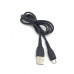 Кабель Micro USB XO-NB-P163 1м, 2.4А, ПВХ, черный