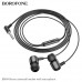 Гарнитура вакуумная BOROFONE BM84 Black с микрофоном. Длина: 1.2 м.