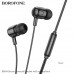 Гарнитура вакуумная BOROFONE BM84 Black с микрофоном. Длина: 1.2 м.