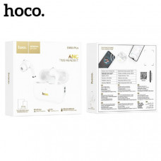 Гарнитура вакуумная Bluetooth Hoco EW56 Plus Generoso ANC White. Емкость батареи: зарядный чехол 300mAh; гарнитура 30mAh. Время работы: 4 ч, ожидание 150ч. ANC шумоподавление, два в одном - одну гарнитуру можно подключить к 2 телефонам.