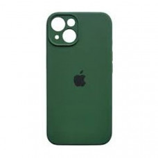 Чехол iP 14 Max/Plus Silicone Case с закрытой камерой (Forest Green)