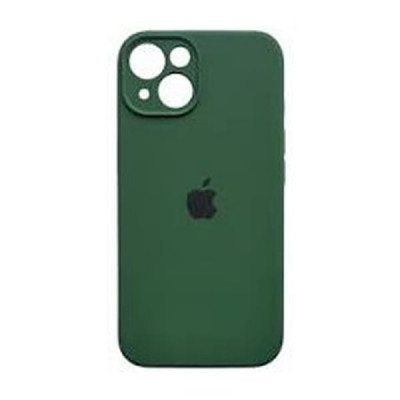Чехол iP 14 Max/Plus Silicone Case с закрытой камерой (Forest Green)