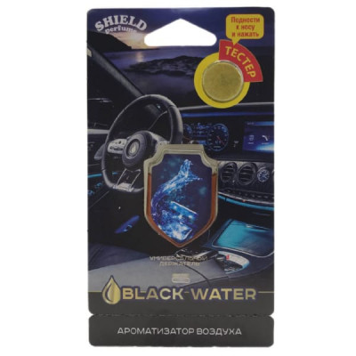 Освежитель (ароматизатор) подвесной жидкий Shield perfume черная вода