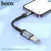 OTG переходник USB(AM)-Lightning(AF) HOCO UA24 Metal Gray  2.0 480 Mbps