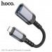 OTG переходник USB(AM)-Lightning(AF) HOCO UA24 Metal Gray  2.0 480 Mbps