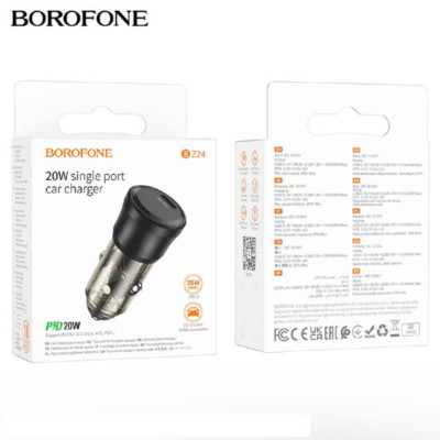 АЗУ-USB-C BOROFONE BZ24 PD20W, Black