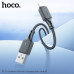 Кабель Lightning HOCO X101 1м, 2.4A, силикон, Black (30/660)