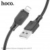 Кабель Lightning HOCO X101 1м, 2.4A, силикон, Black (30/660)