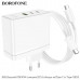 СЗУ-USB-2USB-C (Type-C)-Type-C BOROFONE BN11 PD100W+QC3.0, White