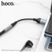 Аудио переходник AUX(AF)-USB(AM) HOCO LS36, 12 см