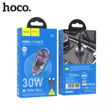 АЗУ USB-C (Type-C)-Type-C HOCO Z53 1м, PD30W QC3.0A, Purple