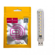 Светильник USB DREAM STYLE C6 8 LED COOL ( холодный свет), в блистере