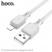 Кабель Lightning HOCO X101 1м, 2.4A, силикон, Gray
